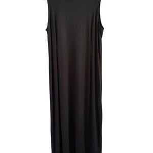 SO.D J. Jill Black Sleeveless Sheath Maxi Dress